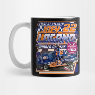 Joey Logano Checkered Flag Mug